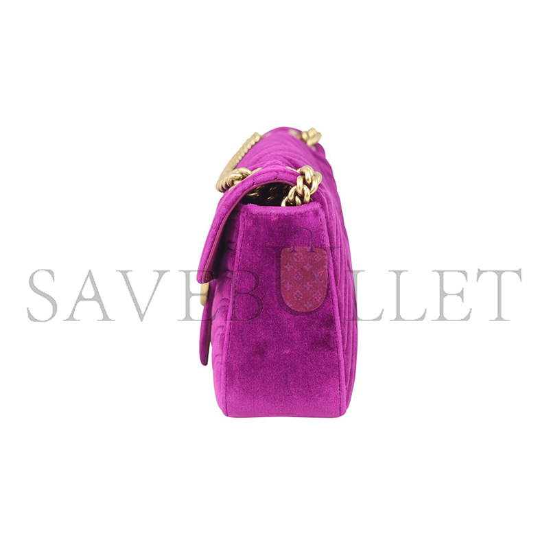 GUCCI GG MARMONT VELVET SMALL SHOULDER BAG 443497 (26*15*7cm)